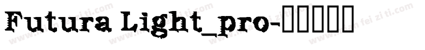 Futura Light_pro字体转换